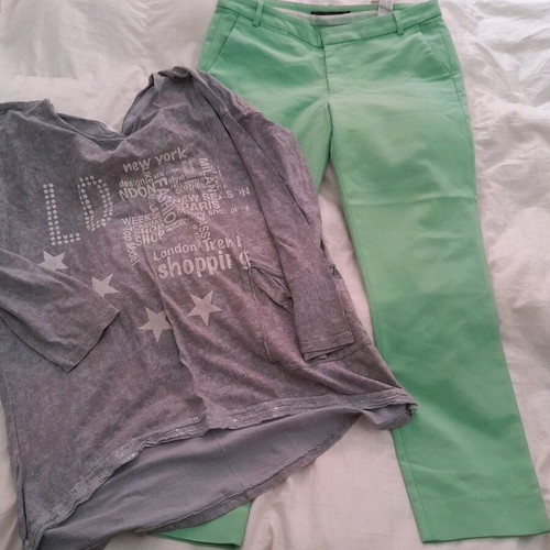 Pants like new size L with free blouse gift