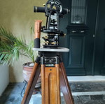 Topographic Surveying Instruments like new, 1936 set with tripod and plummet