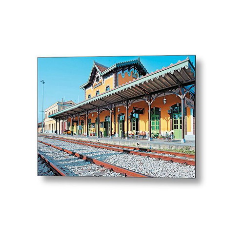 Thessalia Poster Volos Railway Station 30x20 cm new