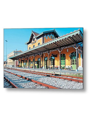 Thessalia Poster Volos Railway Station 30x20 cm new