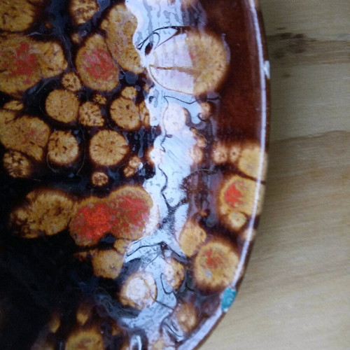 Vintage ceramic serving plate 1970s like new