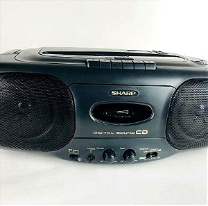 Sharp Stereo Radio Cassette Recorder With Compact isc Player