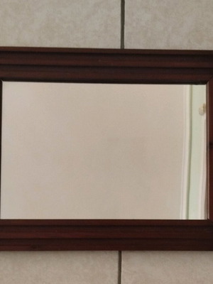 Wall mirror solid wood like new 59.5 x 44.5