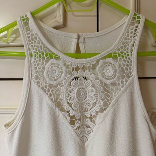 Minkpink white one-piece shorts like new, size M