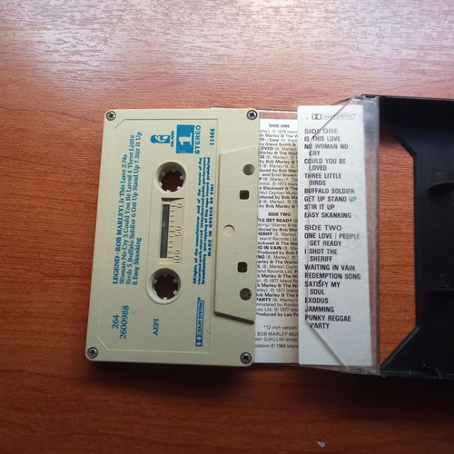 Bob Marley and the Wailers Legend audio tape used, 1980s