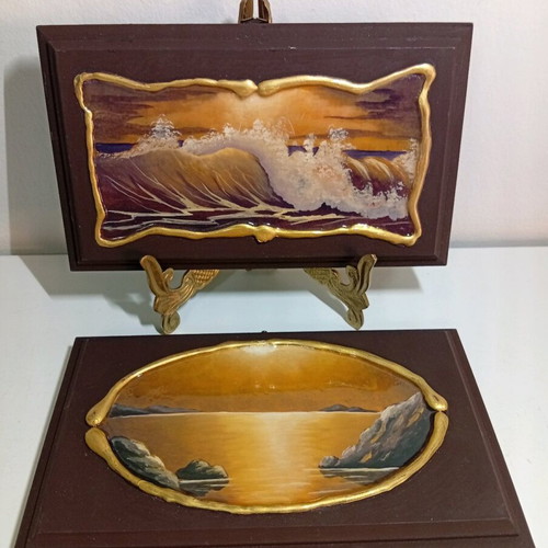 Set of 2 handmade wooden base frames