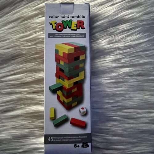 Color Mini Tumblin Tower wooden board game new