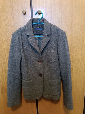 Trussardi wool gray jacket used, size M