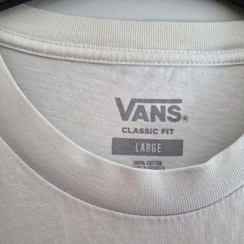 Vans light blue classic fit t-shirt L brand new