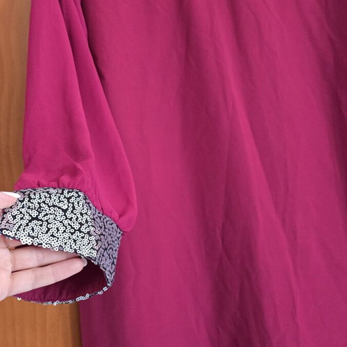 Dress size S like new, red and silver