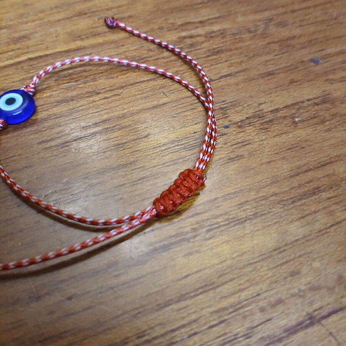 Martaki bracelet with eye, new, adjustable