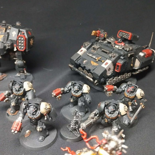 Warhammer 40k Black Templars fully painted army