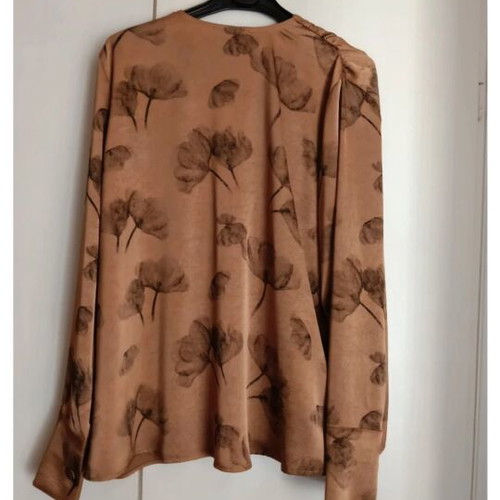 Nidodileda shirt new, brown and gold, size S