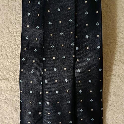Juliano Beneti men's tie blue patterned, new, 100% polyester