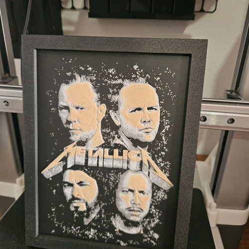 Metallica 3D Printed collectible frame new