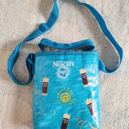 Nescafé frappé insulated shoulder bag used, vintage collectible