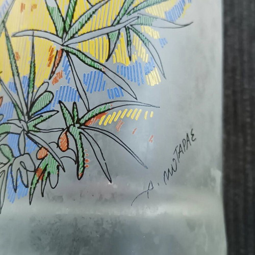 Collectible glass signed by Dimitris Mytaras like new