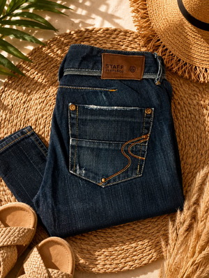 Staff jeans used, size 28, blue