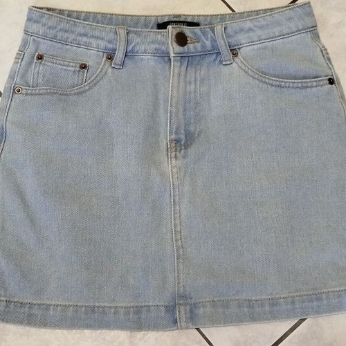 Denim mini skirt for girls size M like new, blue