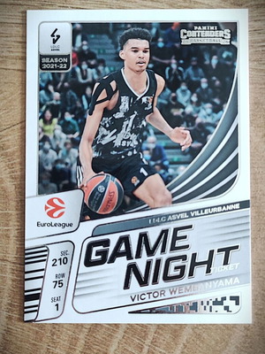 2025-26 Panini Contenders EuroLeague Victor Wembanyama Game Night card new