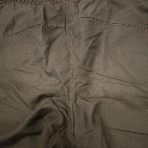 Nike Athletic Y2K Track Pants used, black with red swoosh logo