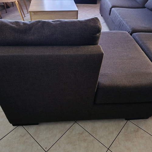 Wenge corner sofa used 4-seater in 3 pieces