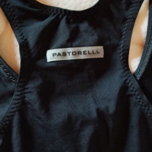 Pastorelli blouse new with glitter ribbon print, size S