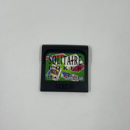 Sega Game Gear Solitaire Poker cartridge used