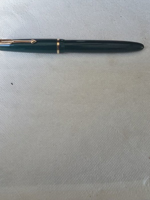Parker Duofold fountain pen, forest dark green, 1950