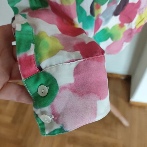 Herzen's Angelegenheit colorful silk blouse like new, S/M
