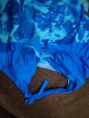 Plus Size Tankini Top like new, blue, size XXL