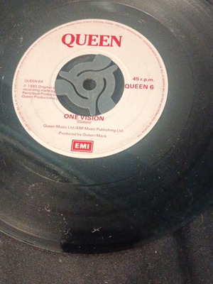 Queen One Vision vinyl record used, rock