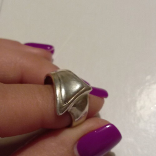 Silver ring 925 like new, size 55-56