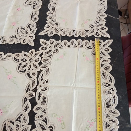 Vintage Linen Tablecloth Set 15 pcs handmade, brand new