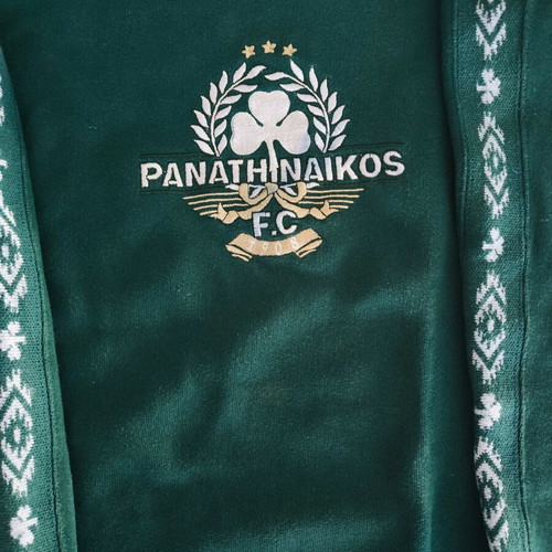 Panathinaikos Vintage Retro Sweatshirt Size L used with Embroidered Logo