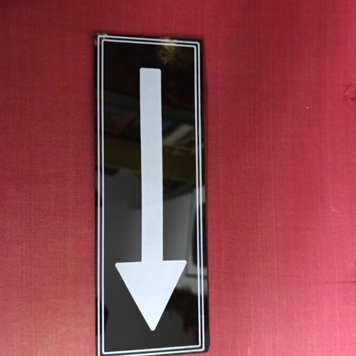 Direction sign arrow with strong adhesive