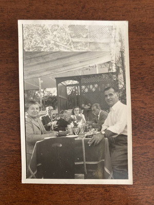 Vintage φωτογραφία στιγμιότυπο από εστιατόριο 1956, Arsenal Παρίσι