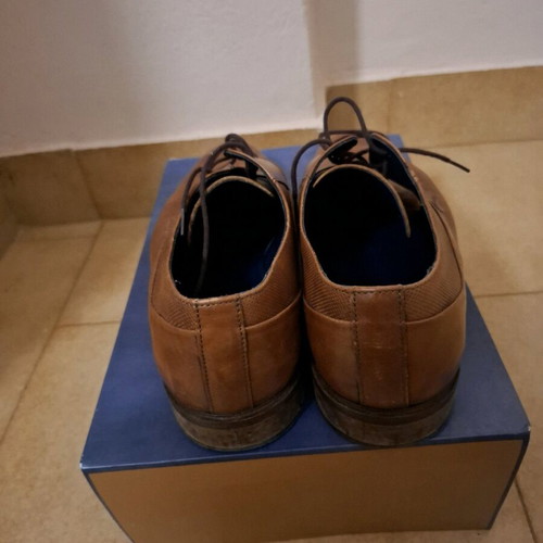 Damiani shoes used, brown, size 43, derby style