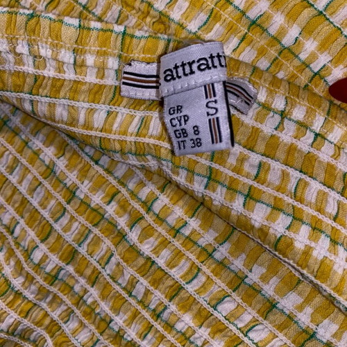 Attrattivo halter top new, size S, yellow