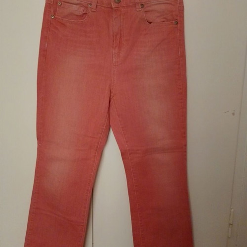 Benetton high-waisted pink jeans like new, size 29