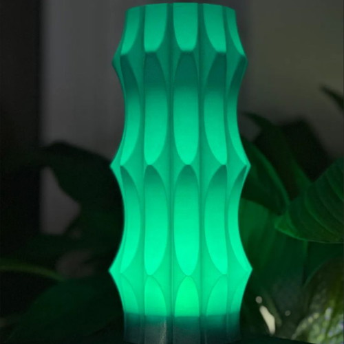 Futuristic Glow 3D Printed LED Lamp new, modern and futuristic design