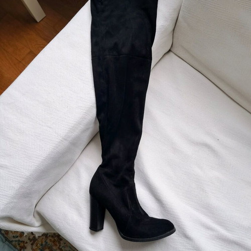 Sante black suede over-the-knee boots like new size 37