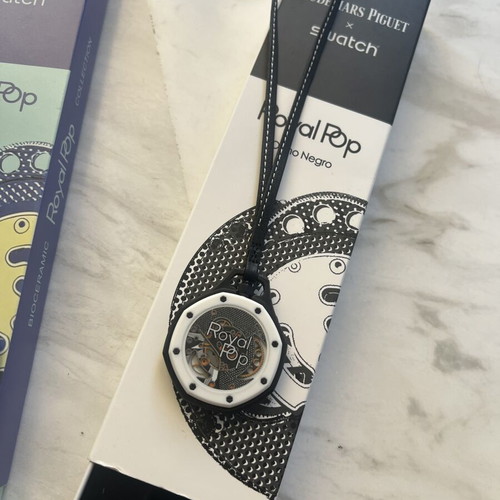 AP x Swatch Royal Pop Pocket Watch, Lan Ba and Black