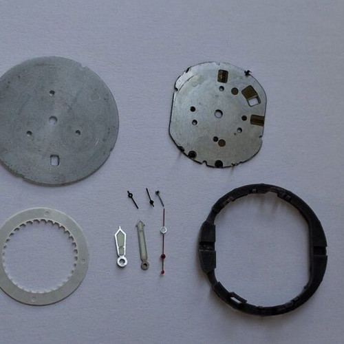 Citizen Eco Drive watch parts used, men's, gray titanium