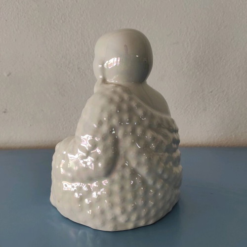 Vintage Buddha porcelain statue used