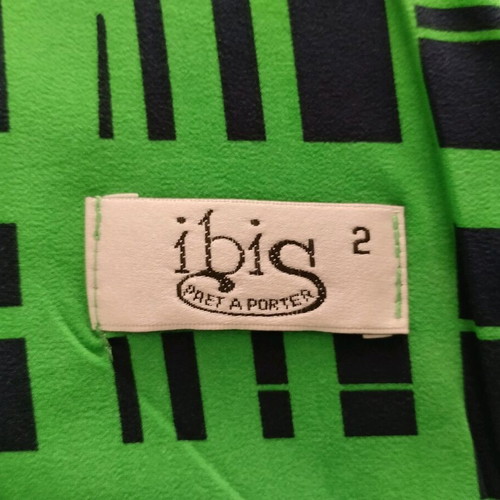 Midi summer dress like new, green and blue, medium to large