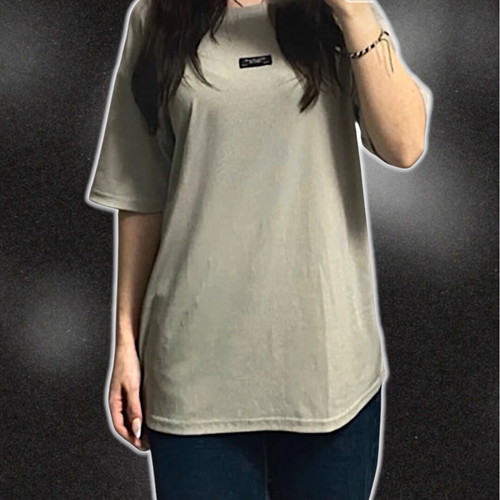 Shein T-shirt grey and beige like new, size S