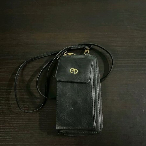 Shoulder bag like new, black with thin strap