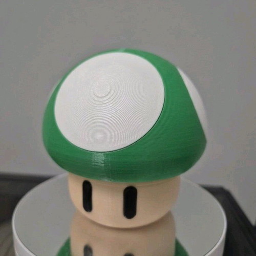 Super Mario Mushroom 3D Printed Piggy Bank like new