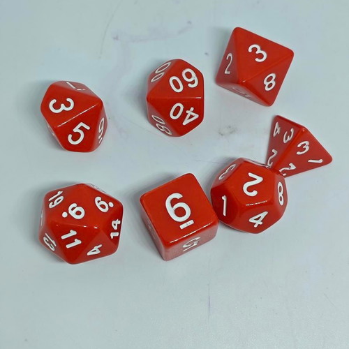 RPG polyhedral dice set 7 pieces like new